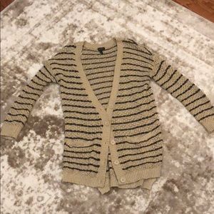 Cream and black cardigan